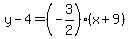 %0D%0Ay-4=%28-3%2F2%29%28x%2B9%29%0D%0A