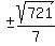 %22%22+%2B-+sqrt%28721%29%2F7