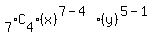 %22+%22%5B7%5DC%5B4%5D%28x%29%5E%287-4%29%28y%29%5E%285-1%29