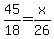 %2445%2F18+=+x%2F26