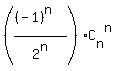 %28%28%28-1%29%5En%29%2F2%5En%29%2AC%5Bn%5D%5En