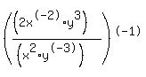 %28%28%282x%5E-2%2Ay%5E3%29%29%2F%28%28x%5E2%2Ay%5E-3%29%29%29%5E-1