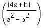 %28%28%284a%2Bb%29%29%2F%28a%5E2-b%5E2%29%29%29