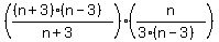 %28%28%28n%2B3%29%28n-3%29%29%2F%28n%2B3%29%29%2A%28n%2F%283%28n-3%29%29%29