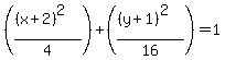 %28%28%28x%2B2%29%5E2%29%2F4%29%2B%28%28%28y%2B1%29%5E2%29%2F16%29=1