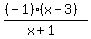 %28%28-1%29%28x-3%29%29%2F%28x%2B1%29