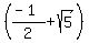 %28%28-1%29%2F2+%2B+sqrt%285%29%29