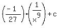 %28%28-1%29%2F27%29%2A%281%2Fx%5E9%29%2Bc