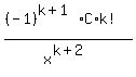 %28%28-1%29%5E%28k%2B1%29C%2Ak%21%29%2Fx%5E%28k%2B2%29