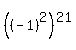 %28%28-1%29%5E2%29%5E21