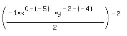 %28%28-1%2Ax%5E%280-%28-5%29%29y%5E%28-2-%28-4%29%29%29%2F2%29%5E%28-2%29+