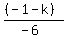 %28%28-1+-+k%29%29%2F%28-6%29