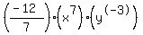 %28%28-12%29%2F7%29%2A%28x%5E7%29%2A%28y%5E-3%29