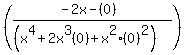 %28%28-2x-%280%29%29%2F%28%28x%5E4%2B2x%5E3%280%29%2Bx%5E2%280%29%5E2%29%29%29%29
