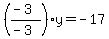 %28%28-3%29%2F%28-3%29%29y=-17