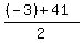 %28%28-3%29+%2B+41%29%2F2
