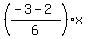 %28%28-3-2%29%2F6%29x