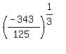 %28%28-343%29%2F%28125%29%29%5E%281%2F3%29