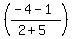 %28%28-4-1%29%2F%282%2B5%29%29