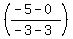 %28%28-5-0%29%2F%28-3-3%29%29
