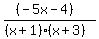 \"%28%28-5x+-+4%29%29%2F%28%28x%2B1%29%28x%2B3%29%29\"