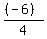 %28%28-6%29%29%2F4