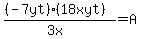 %28%28-7yt%29%2818xyt%29%29%2F%283x%29+=+A