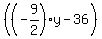 %28%28-9%2F2%29y-36%29