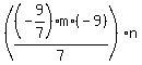 %28%28-9%2F7%29m%2A%28-9%29%2F7%29n