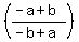 %28%28-a%2Bb%29%2F%28-b%2Ba%29%29