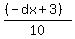 %28%28-dx%2B3%29%29%2F10