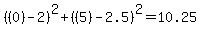 %28%280%29-2%29%5E2%2B%28%285%29-2.5%29%5E2=10.25