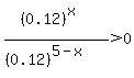 %28%280.12%29%5Ex%29%2F%28%280.12%29%5E%285-x%29%29%3E0