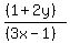 %28%281%2B2y%29%29%2F%28%283x-1%29%29
