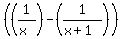 %28%281%2F%28x%29%29-%281%2F%28x%2B1%29%29%29+