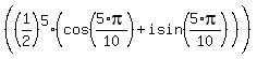 %28%281%2F2%29%5E5%28cos+%285%2Api%2F10%29+%2B+i+sin%285%2Api%2F10%29%29%29