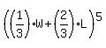 %28%281%2F3%29W%2B%282%2F3%29L%29%5E5