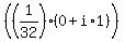 %28%281%2F32%29%280+%2B+i+%2A1%29%29