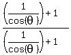 %28%281%2Fcos%28theta%29%29+%2B1%29%2F++%28%281%2Fcos%28theta%29%29+%2B1%29%29