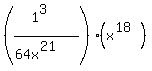 %28%281%5E3%29%2F%2864x%5E%2821%29%29%29%28x%5E%2818%29%29+