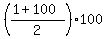 %28%281+%2B100%29%2F2%29%2A100