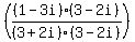 %28%281-3i%29%283-2i%29%2F%283%2B2i%29%283-2i%29%29