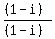 %28%281-i%29%29%2F%28%281-i%29%29