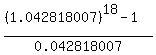 %28%281.042818007%29%5E18-1%29%2F0.042818007