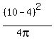 %28%2810-4%29%5E2%29%2F%284pi%29
