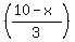 %28%2810-x%29%2F3%29