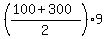 %28%28100%2B300%29%2F2%29%2A9