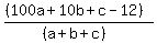 %28%28100a%2B10b%2Bc-12%29%29%2F%28%28a%2Bb%2Bc%29%29
