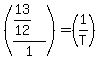 %28%2813%2F12%29%2F1%29+=+%281%2FT%29