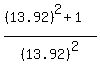 %28%2813.92%29%5E2%2B1%29%2F%28+13.92%29%5E2